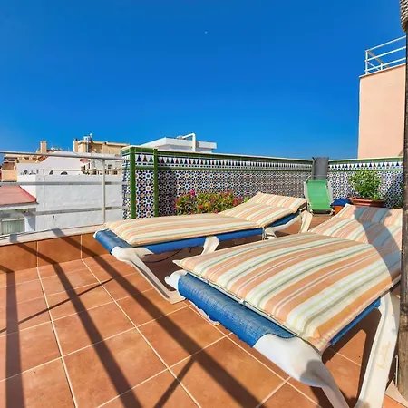 Holidays2fuengirola Duplex With Stunning Sea View, Terraces,1st Line Beside Port Apartment Fuengirola