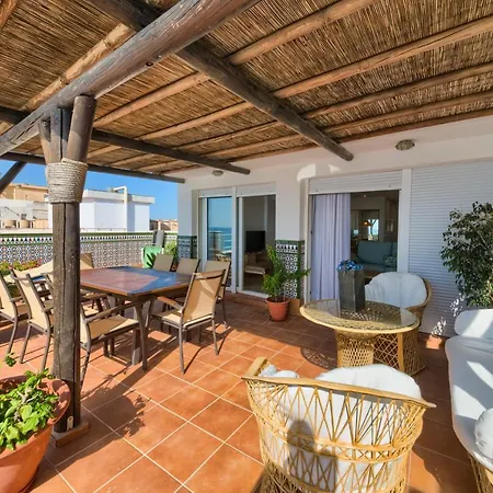 Lägenhet Holidays2Fuengirola Duplex 1St Line Sea, Terrace