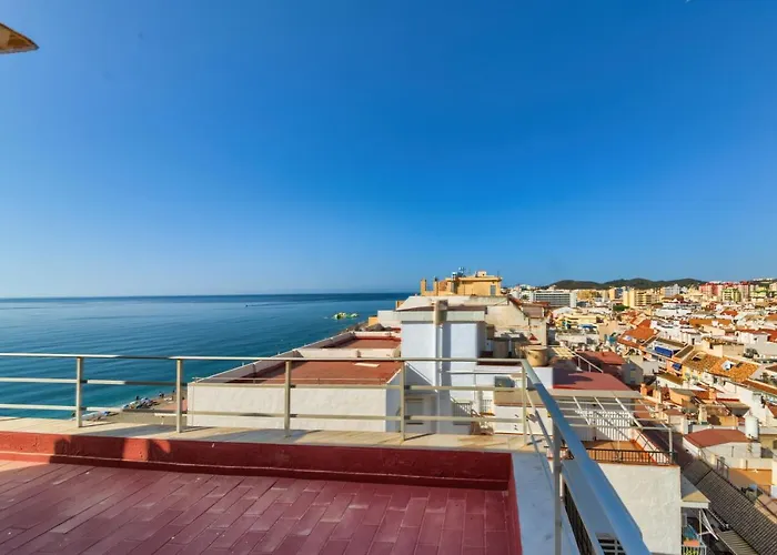 アパート Holidays2fuengirola Duplex 1st Line Sea, Terrace